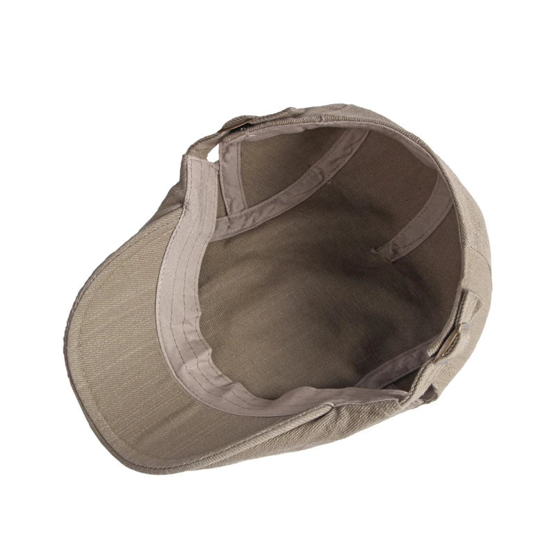 Rollason - Adjustable Cotton Flat Cap