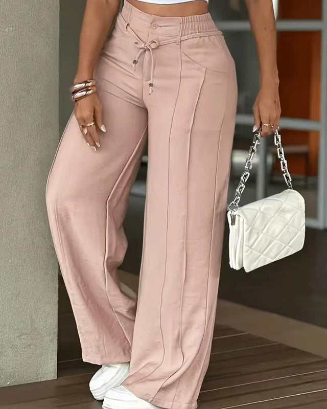 Isolaisa - High Waist Wide Leg Pant