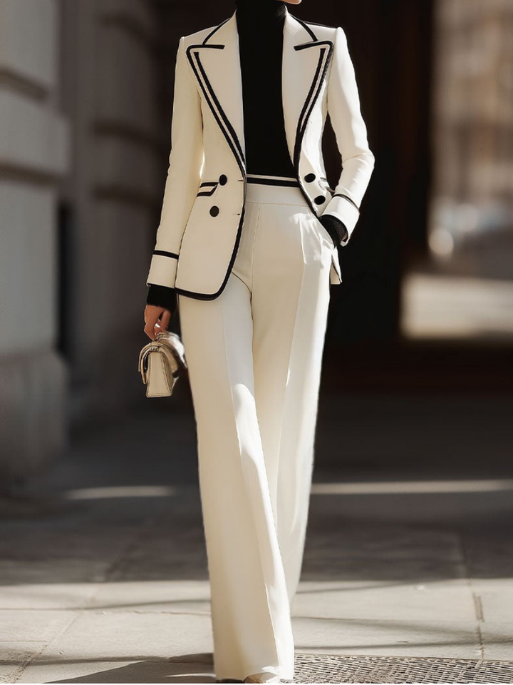 Kaushini - Wide Leg Two Piece Suit
