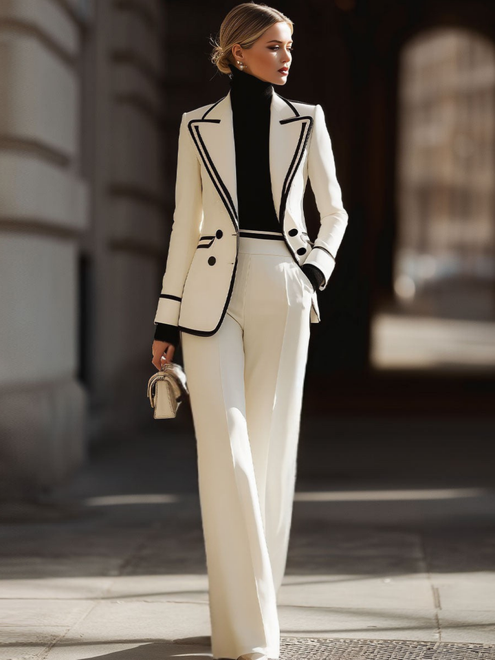 Kaushini - Wide Leg Two Piece Suit