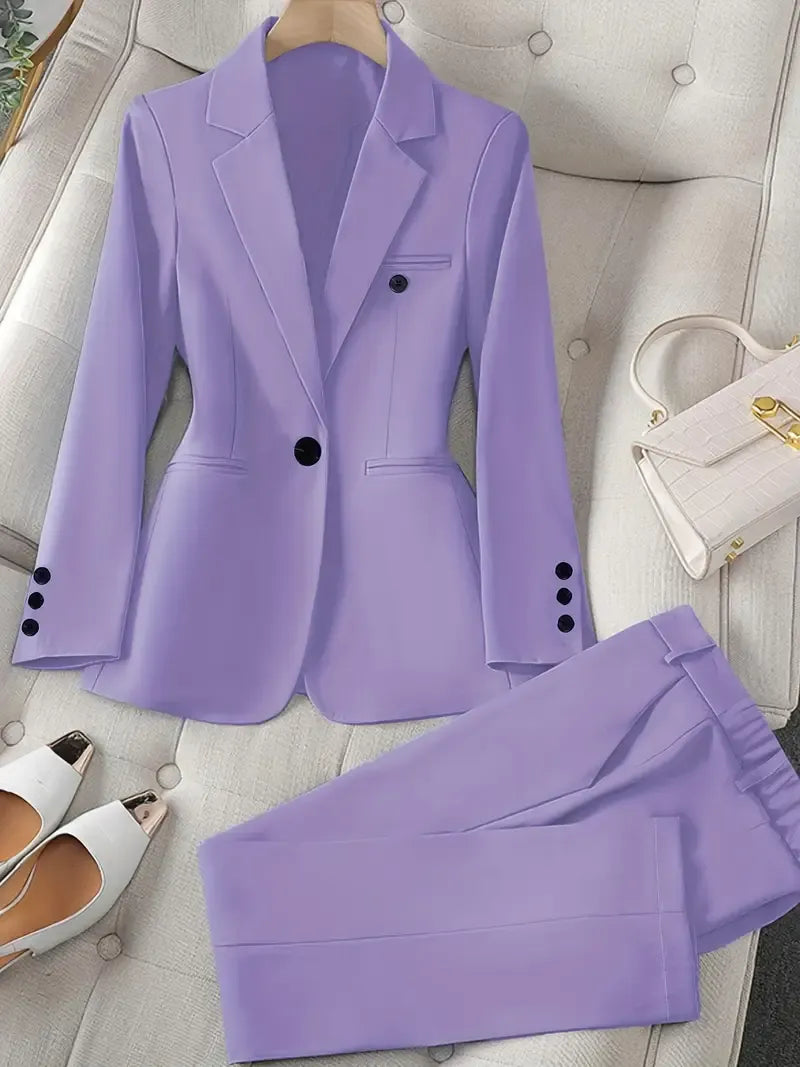 Tazmin - Elegant Jacket And Pant Suit