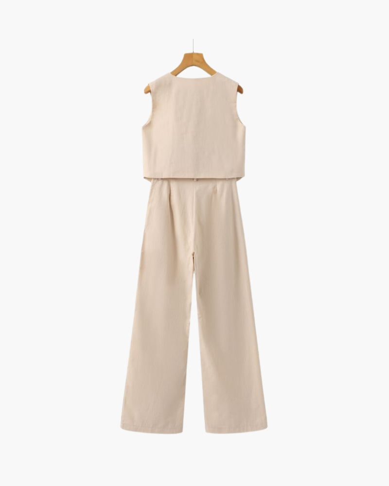 Lenaya - Two-Piece Linen Suit