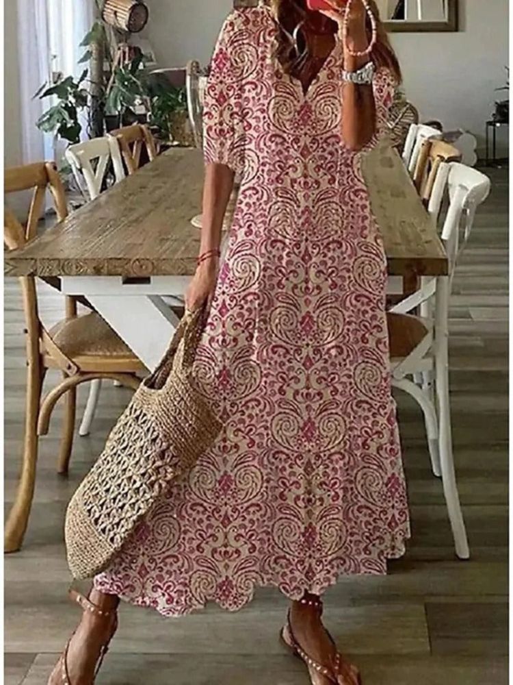 Verute - Floral Velvet Maxi Dress