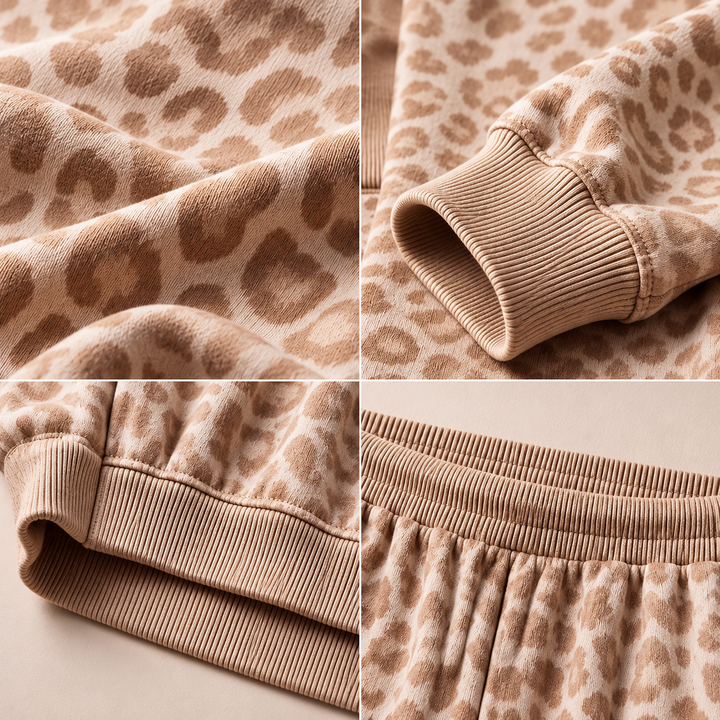 Idalita - Leopard Print Two-Piece Set