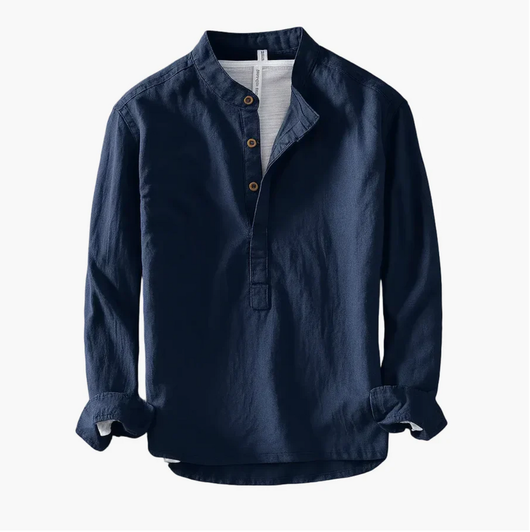 Fintan - Summer Shirt With Button Placket