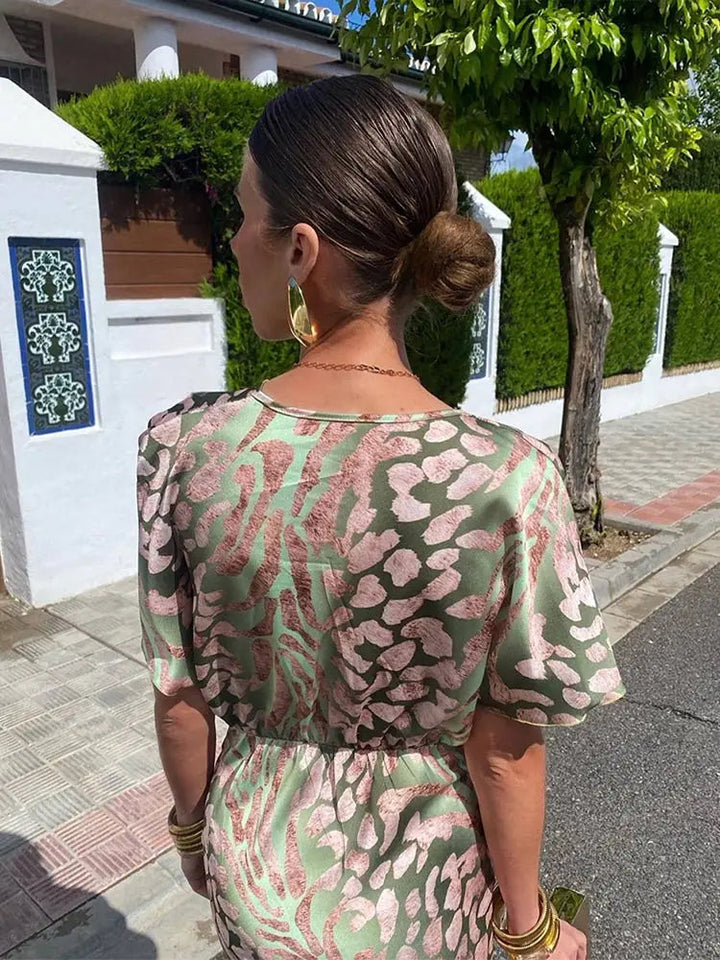 Ieva - Short Sleeve Maxi Dress