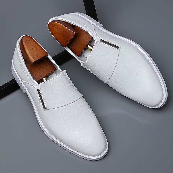 Hader - Leather Loafers With Pointed Toe