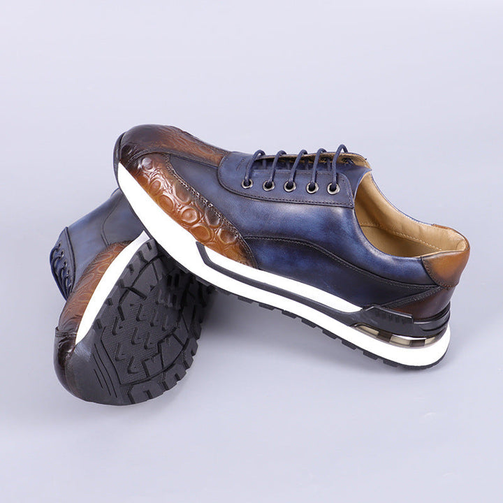 Hitmayer - Lace Up Leather Sneakers