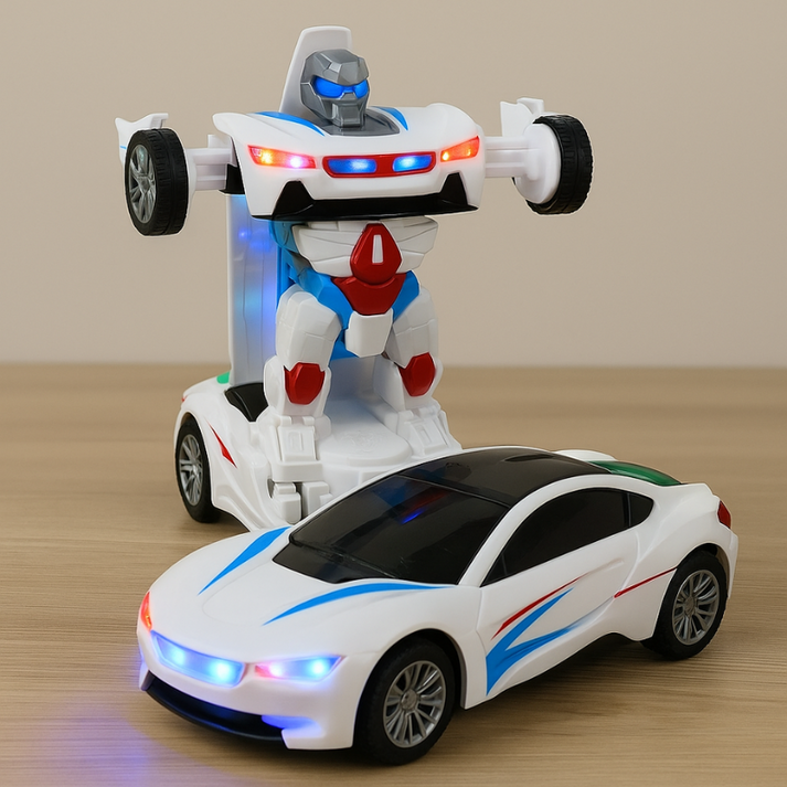 RoboRacer - 2-in-1 Car To Robot Transformer Toy