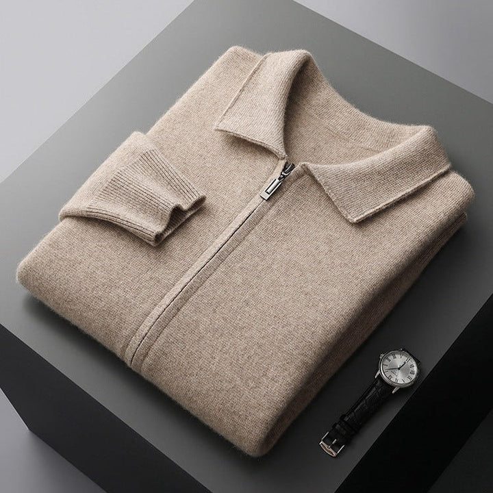Valian - Elegant Zip-Up Wool Sweater