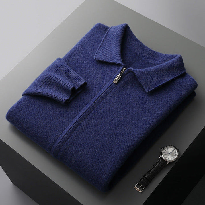Valian - Elegant Zip-Up Wool Sweater