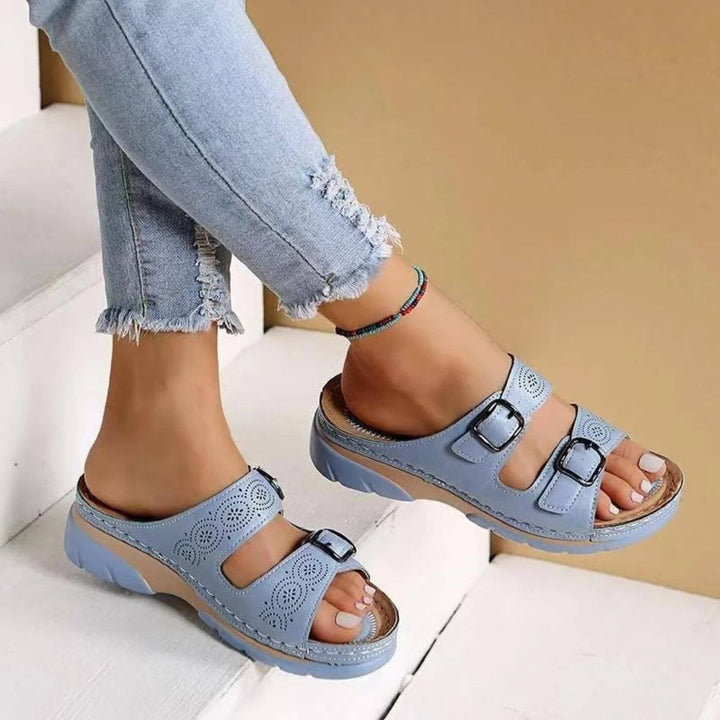 Yadira - Double Buckle Orthopedic Sandals