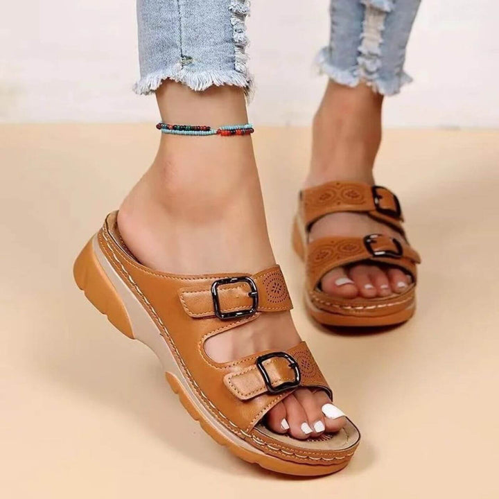 Yadira - Double Buckle Orthopedic Sandals