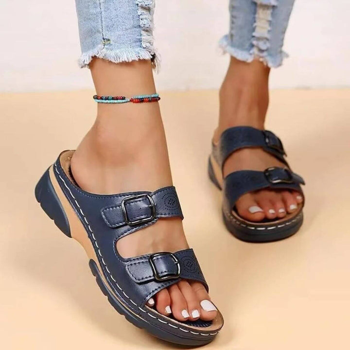 Yadira - Double Buckle Orthopedic Sandals
