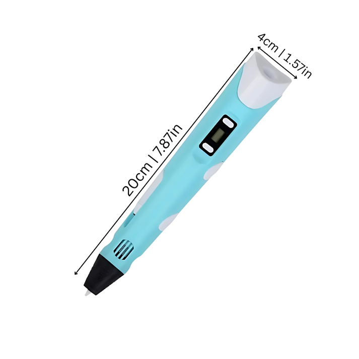 SketchFlow - Portable 3D Printing Pen Set With LED Display