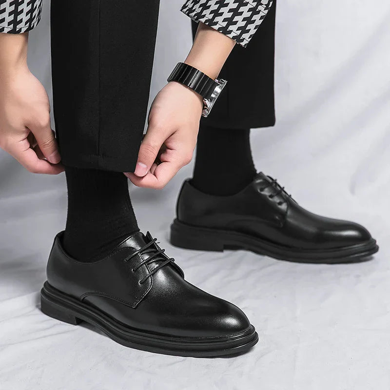 Kian - Leather Lace-Up Shoes
