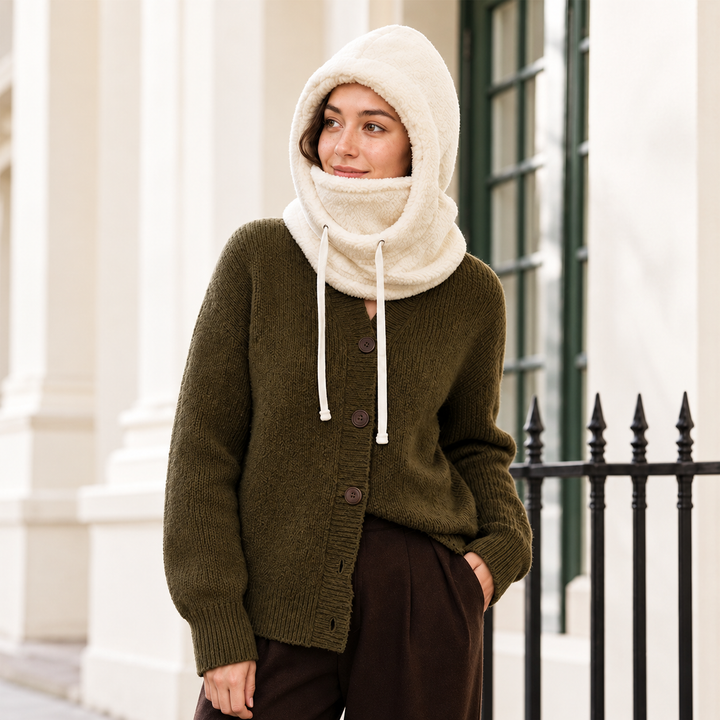 Prismtrace - Fleece Hooded Balaclava With Face Cover