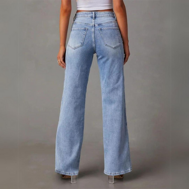 Vanda - High Waist Wide Leg Pants