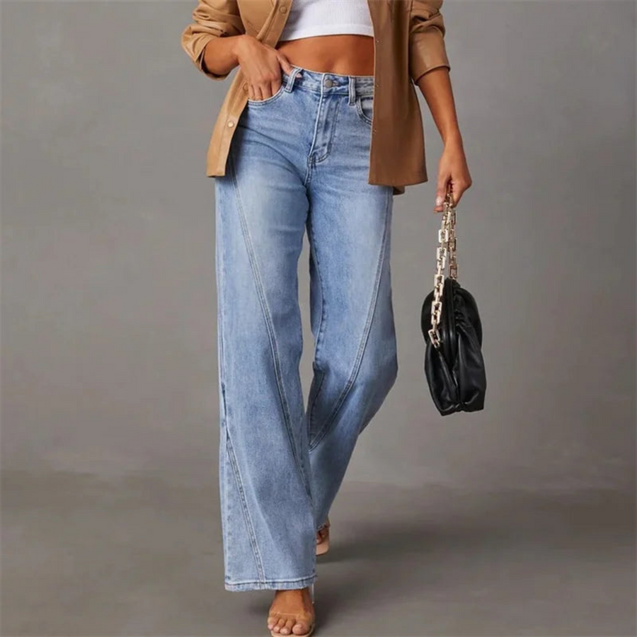 Vanda - High Waist Wide Leg Pants