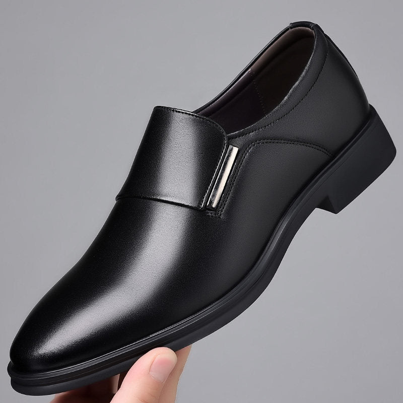 Hader - Leather Loafers With Pointed Toe