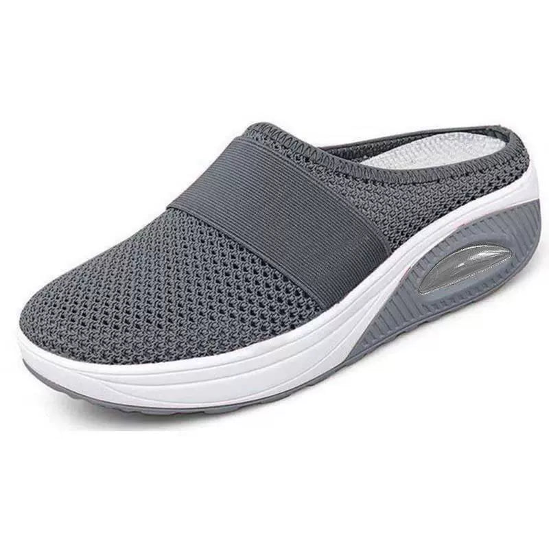 Schena - Slip On Mesh Platform Mule Shoes