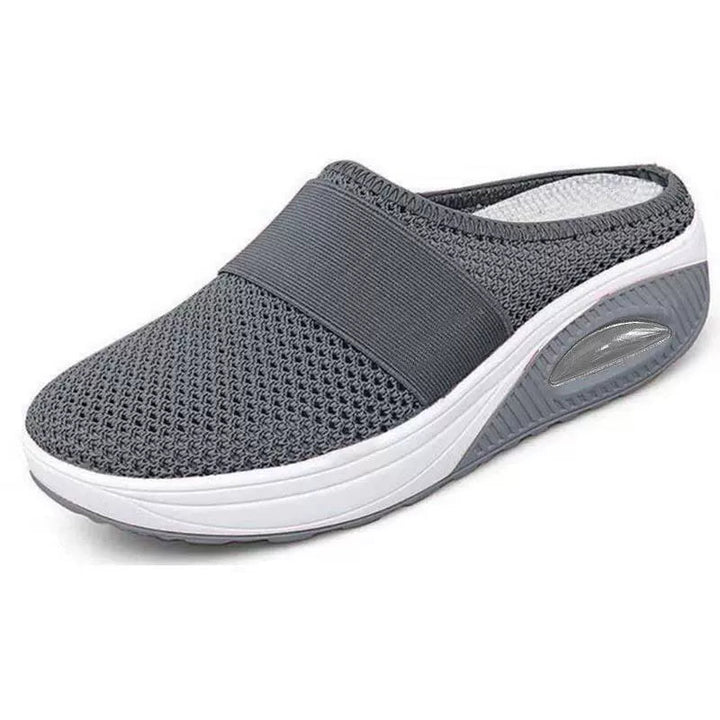Schena - Slip On Mesh Platform Mule Shoes