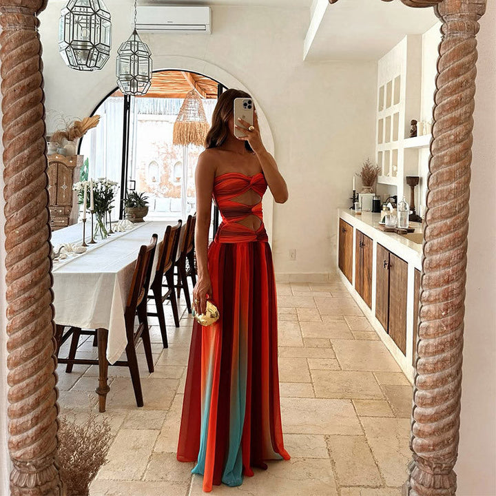 Edeltraud - Stylish Strapless Maxi Dress