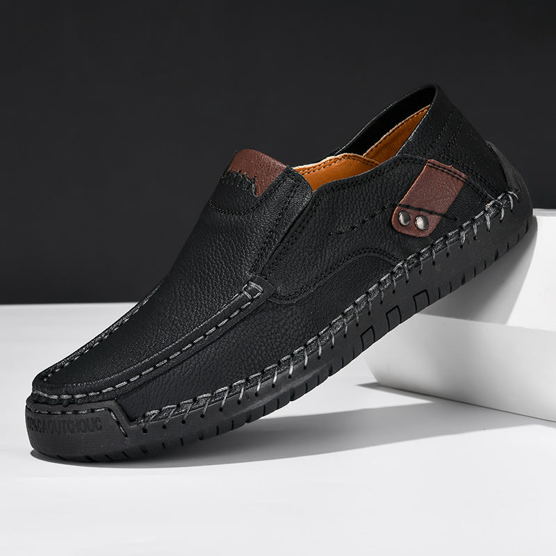 Elbert - Leather Shoes with Non-Slip Soles