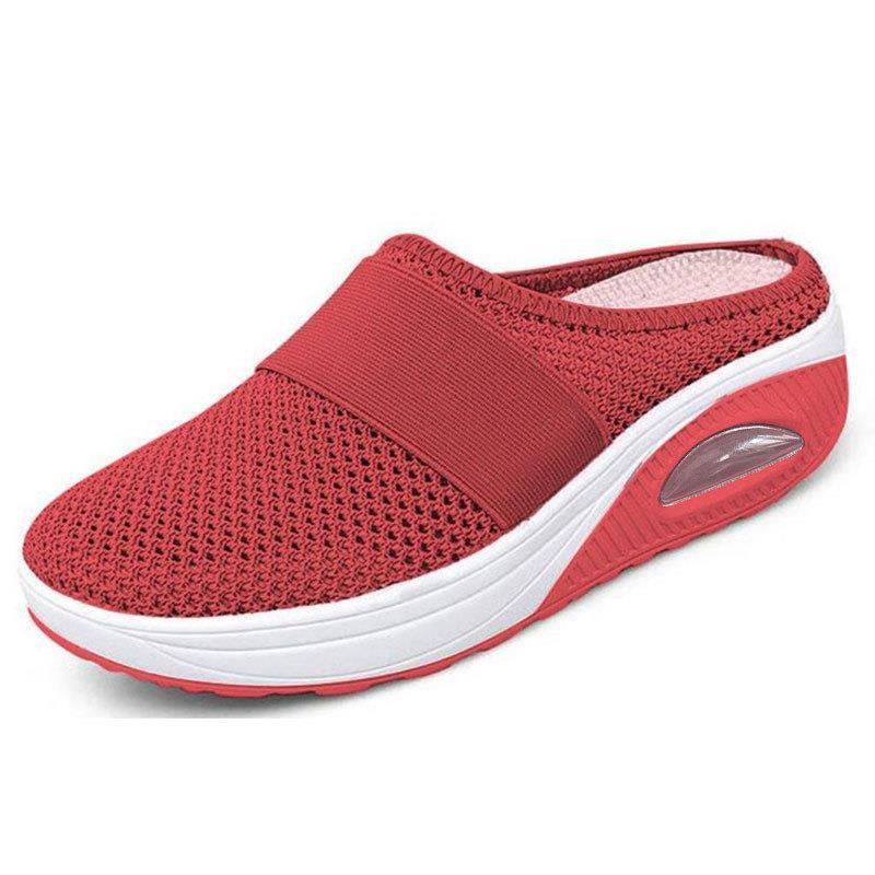 Schena - Slip On Mesh Platform Mule Shoes