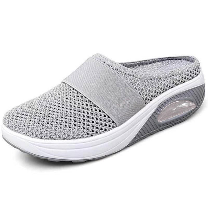 Schena - Slip On Mesh Platform Mule Shoes