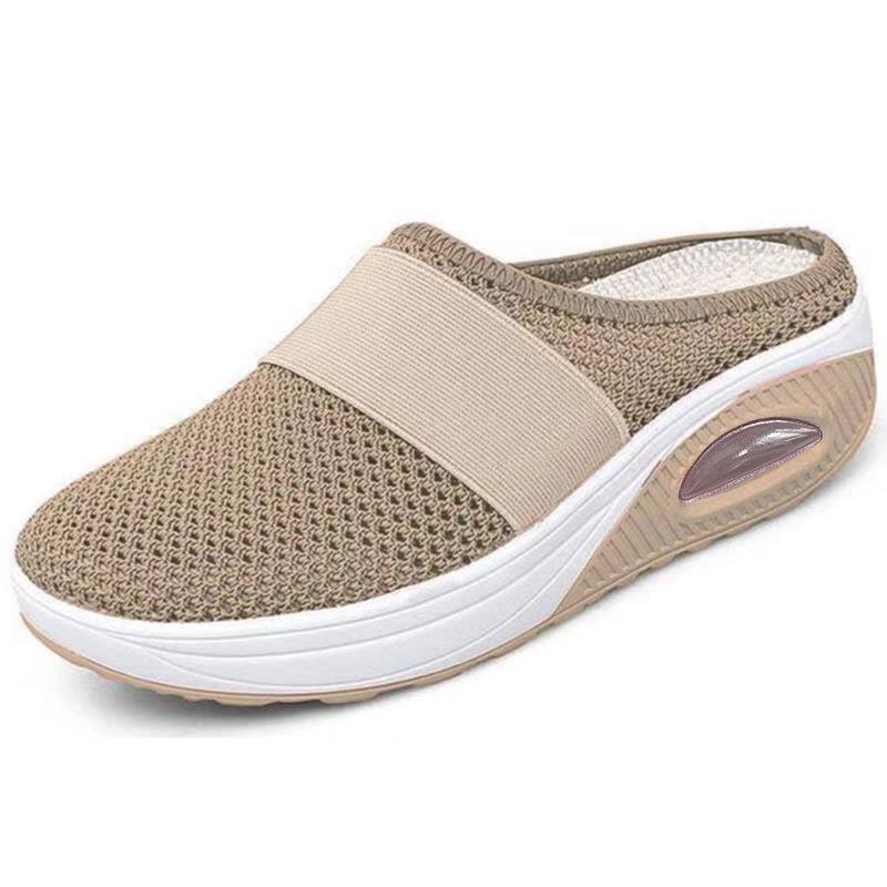 Schena - Slip On Mesh Platform Mule Shoes
