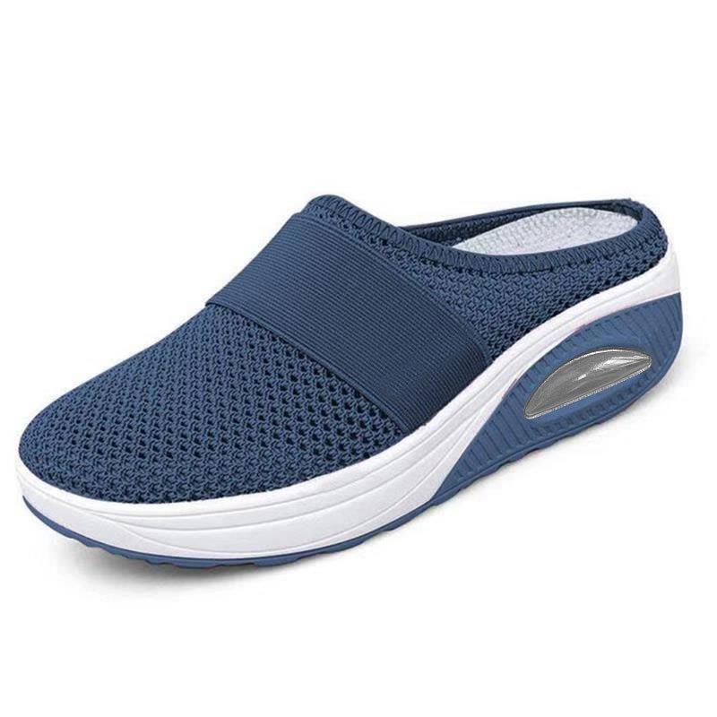Schena - Slip On Mesh Platform Mule Shoes