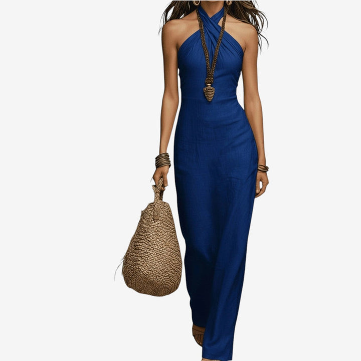 Nitisha - Maxi Dress With Crossover Neckline