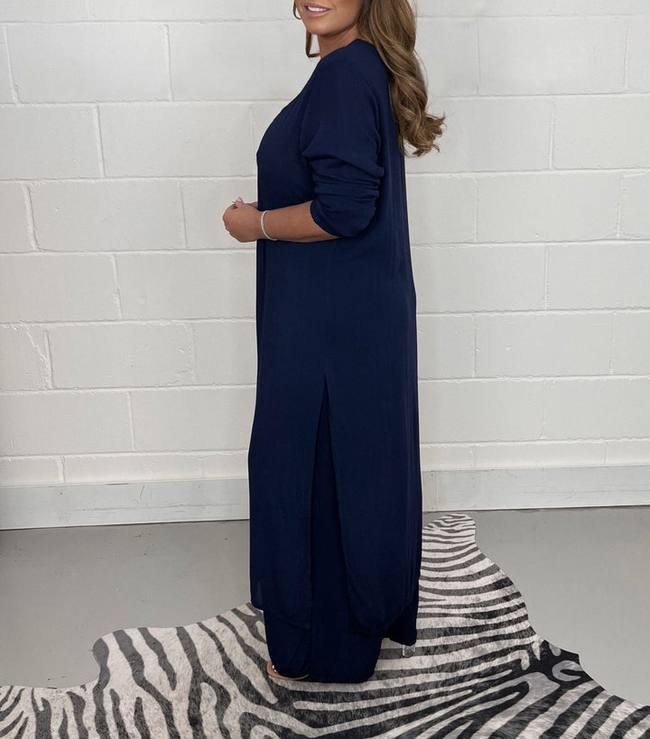 Alejandra - Casual V-Neck Two Piece Set