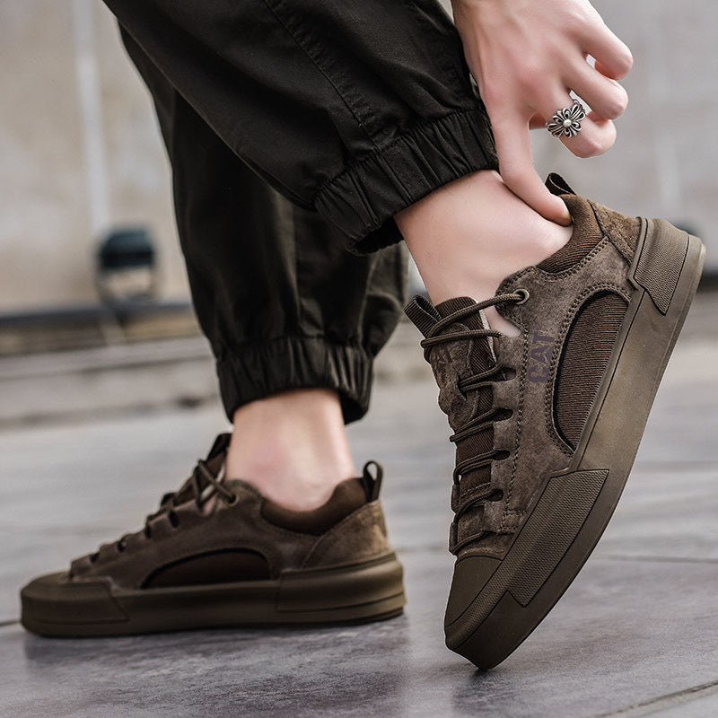 Voltform - Casual Suede Lace Up Sneakers