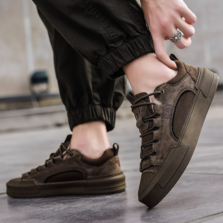 Voltform - Casual Suede Lace Up Sneakers