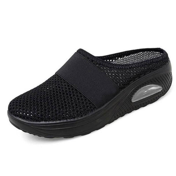 Schena - Slip On Mesh Platform Mule Shoes