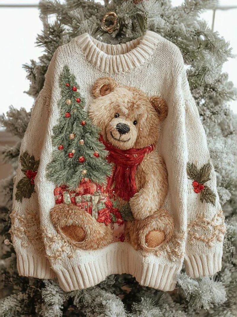 Xiomara - Christmas Sweater with Festive Details