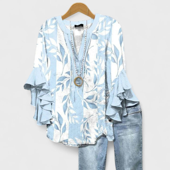 Rachida - Elegant Floral Print Blouse