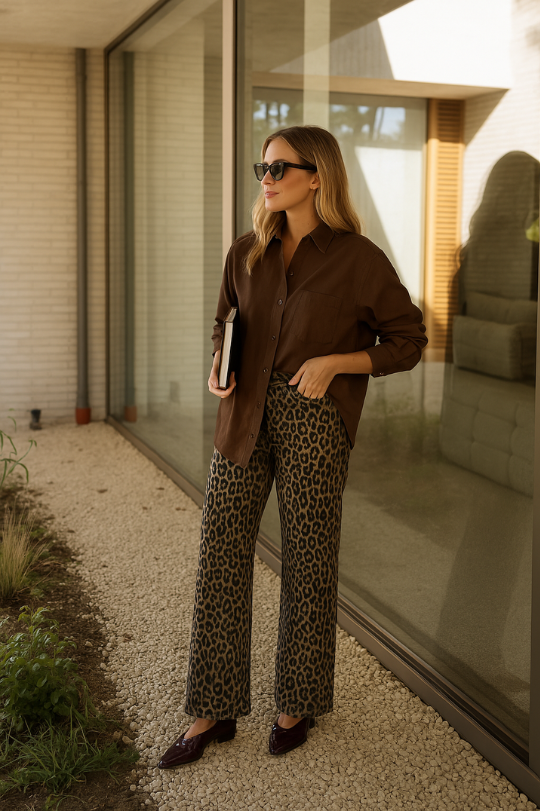 Nadine - Leopard Print Harem Pant