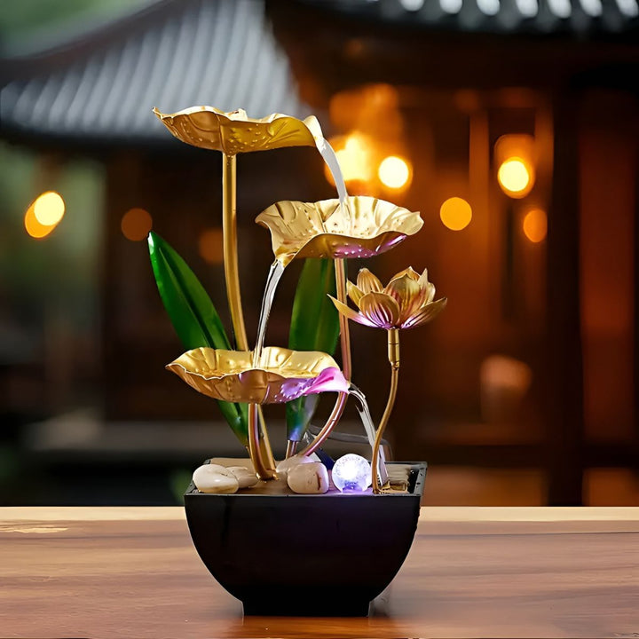 LotusAura - Automatic Indoor Fountain With Humidifier