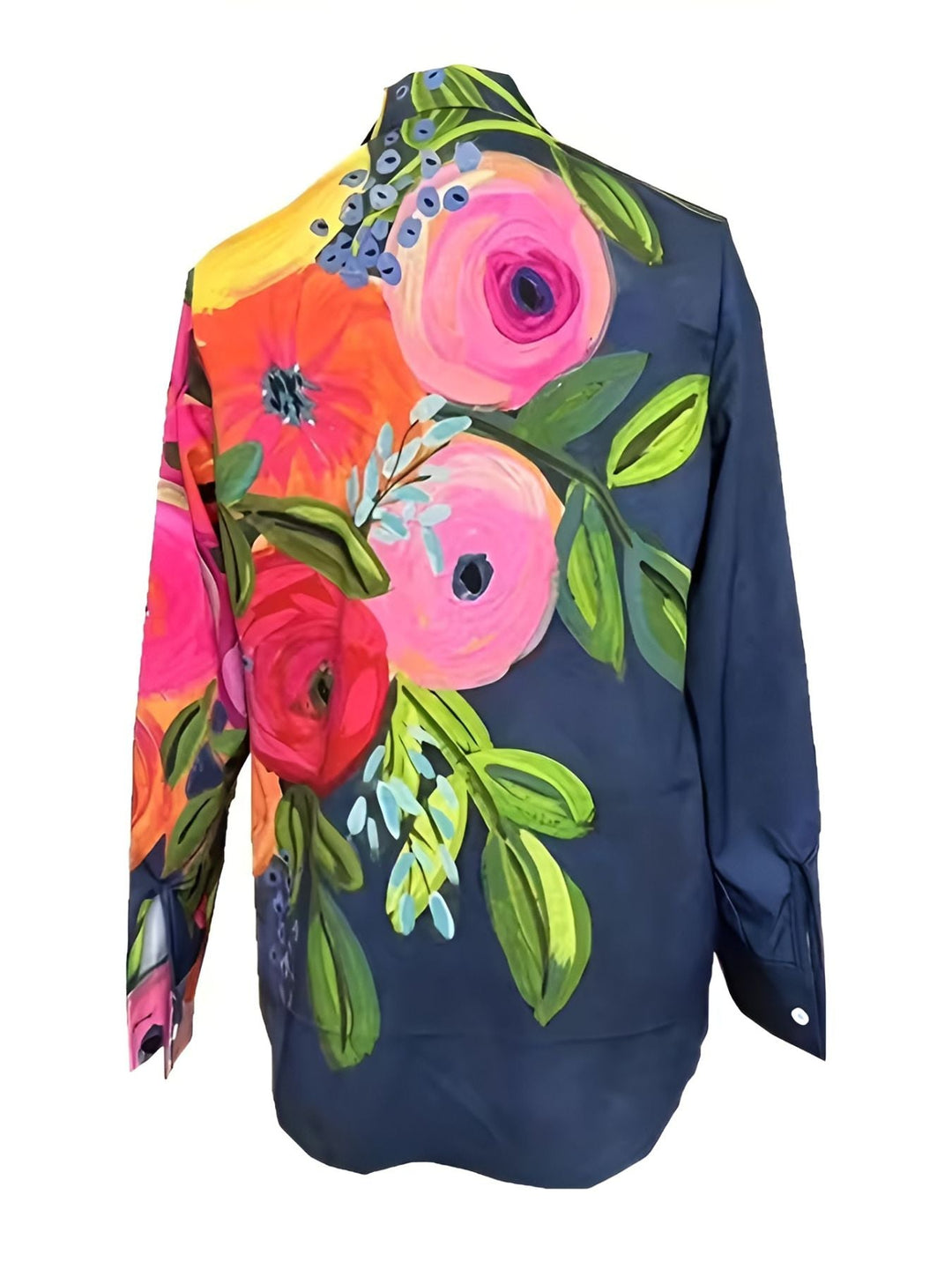 Fioralba - Long Sleeve Floral Print Shirt