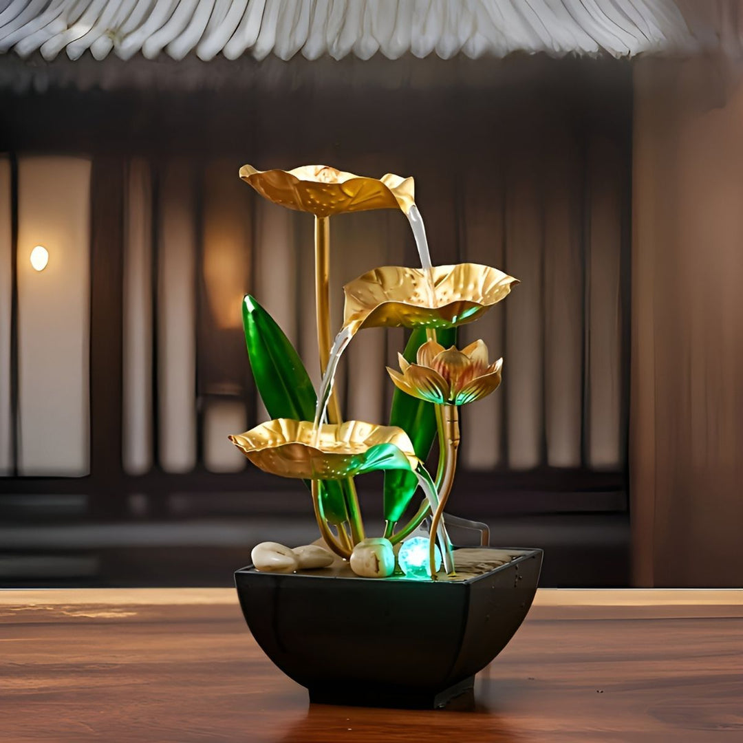 LotusAura - Automatic Indoor Fountain With Humidifier