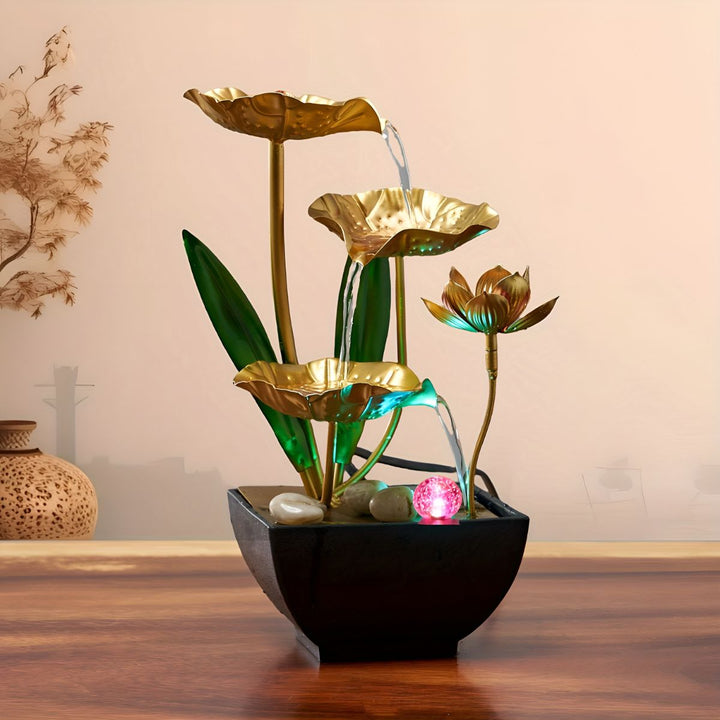 LotusAura - Automatic Indoor Fountain With Humidifier