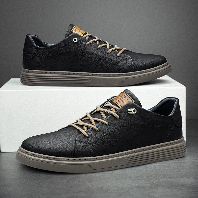 Axiomedge - Genuine Leather Sneakers