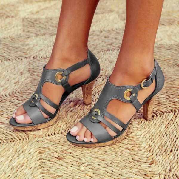 Rozenn - High Heel Sandals With Ankle Strap