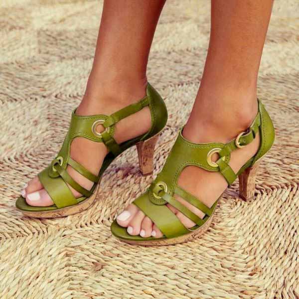 Rozenn - High Heel Sandals With Ankle Strap