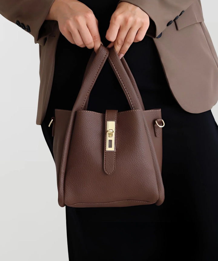 Kenia - Leather Shoulder Bag with Inner Pocket