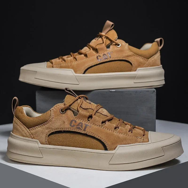 Voltform - Casual Suede Lace Up Sneakers