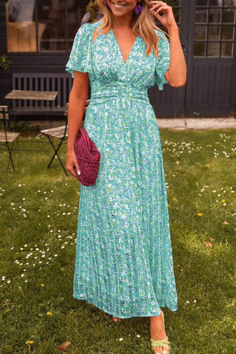 Capucine - Elegant Long Dress With Flowers